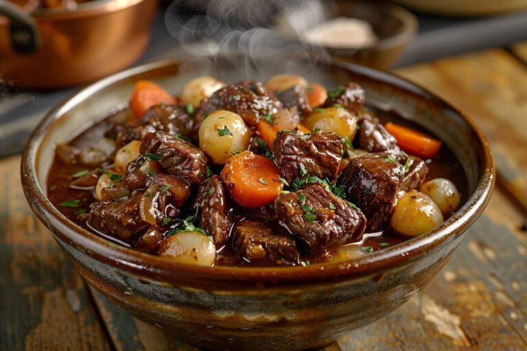 Lire la suite à propos de l’article Recette facile de boeuf bourguignon au Cookeo : un plat traditionnel mijoté à la perfection