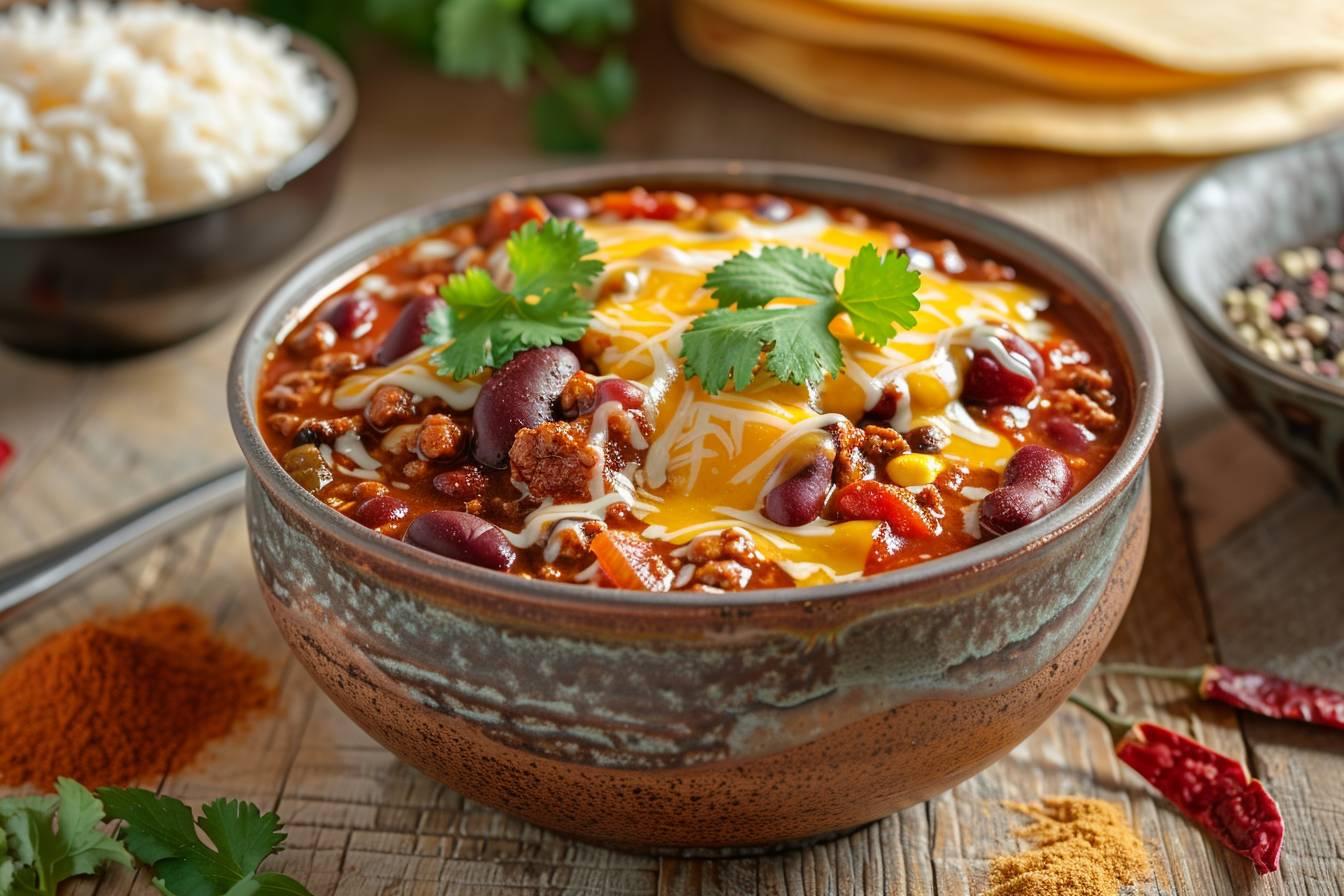 Recette facile de chili con carne : un plat mexicain épicé et savoureux à préparer en 30 minutes