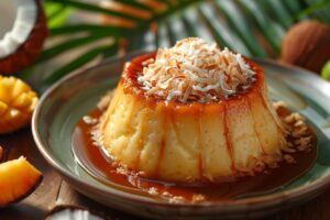 Lire la suite à propos de l’article Recette facile du flan coco créole : un dessert exotique et onctueux à préparer en 30 minutes