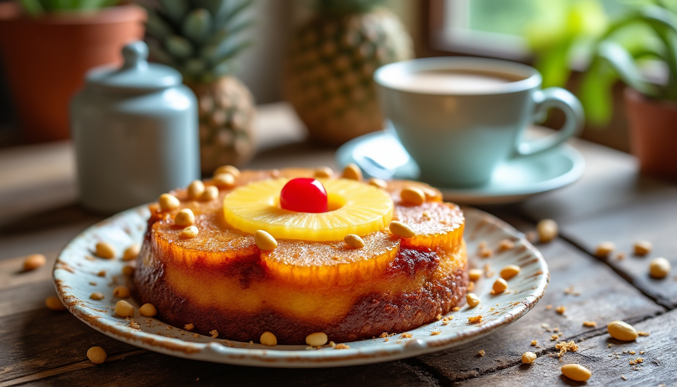 régalerez vos convives avec notre délicieuse recette de gâteau à l'ananas ! facile à réaliser, ce dessert savoureux apportera une touche tropicale à vos repas en toute simplicité. découvrez les étapes pour impressionner vos invités.