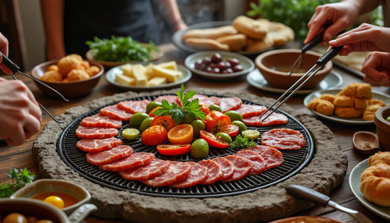 Lire la suite à propos de l’article Découvrir la pierrade : une méthode de cuisson conviviale et savoureuse