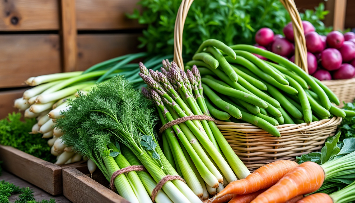 découvrez notre liste complète des fruits et légumes de saison en avril. mangez frais et sain en profitant des produits locaux, tout en respectant le rythme de la nature. explorez les délices printaniers qui enrichiront vos plats et vos recettes ce mois-ci.