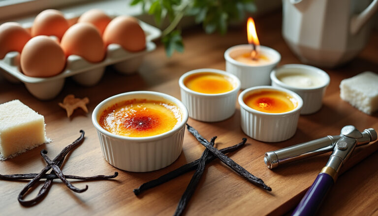 Lire la suite à propos de l’article Recette de crème brûlée : astuces et secrets pour réussir ce dessert classique