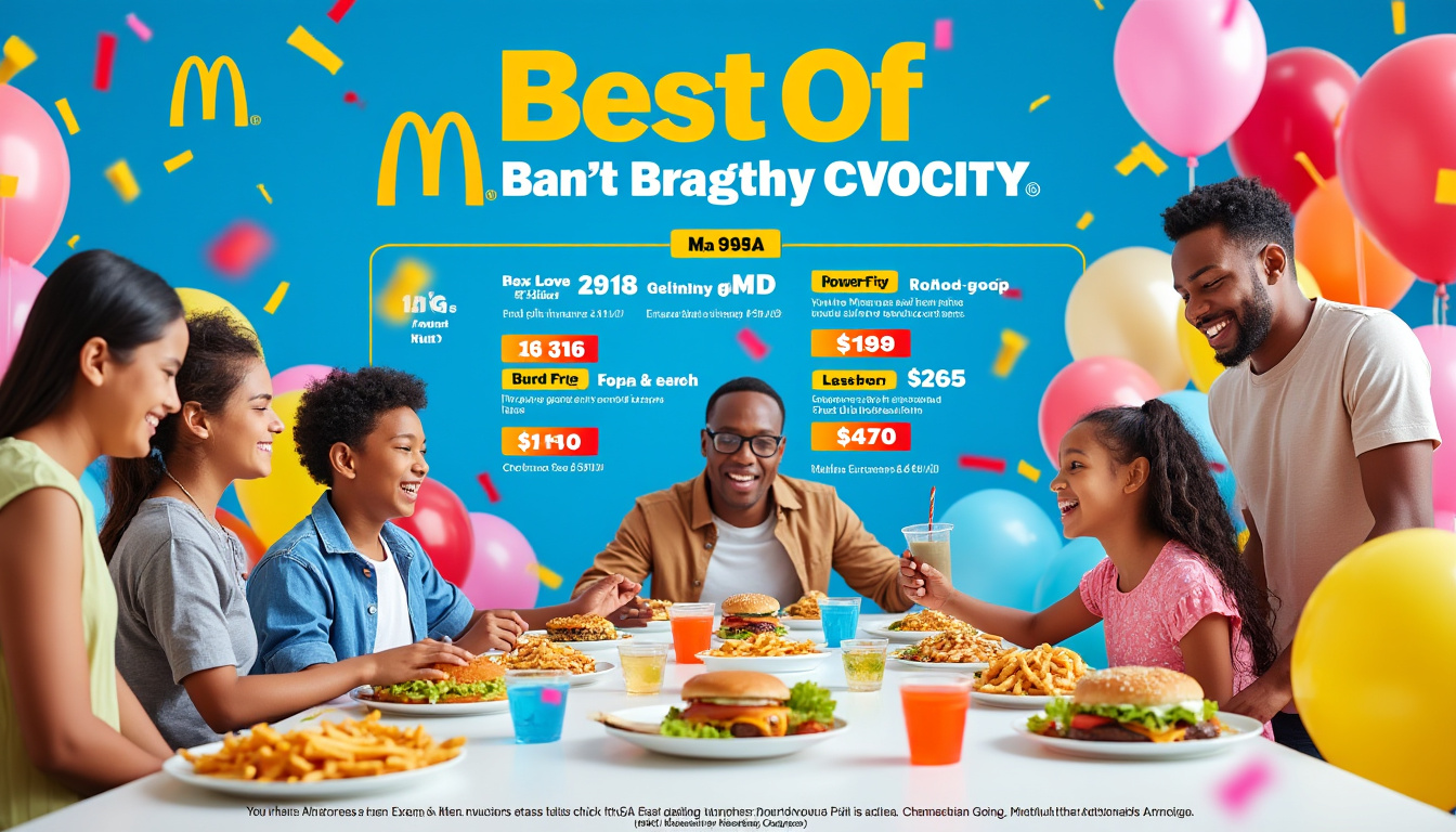 découvrez le prix des menus best of de mcdonald's et informez-vous sur les différentes options et tarifs disponibles. retrouvez toutes les informations nécessaires pour savourer vos plats préférés à un prix avantageux.