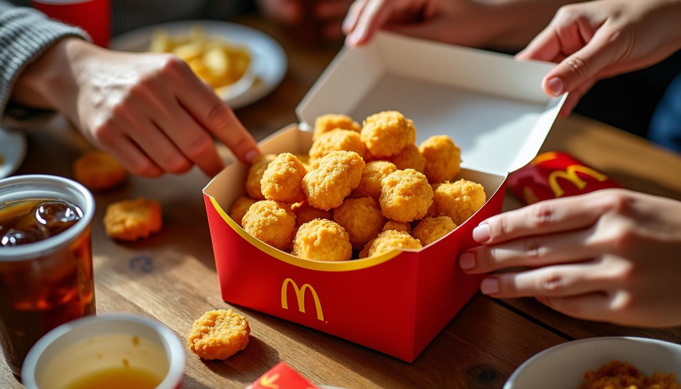 découvrez le prix des cheese nuggets chez mcdonald's. cette meta description vous informe sur le coût de ces délicieuses bouchées fromagères et vous aide à planifier votre prochaine envie de fast-food.