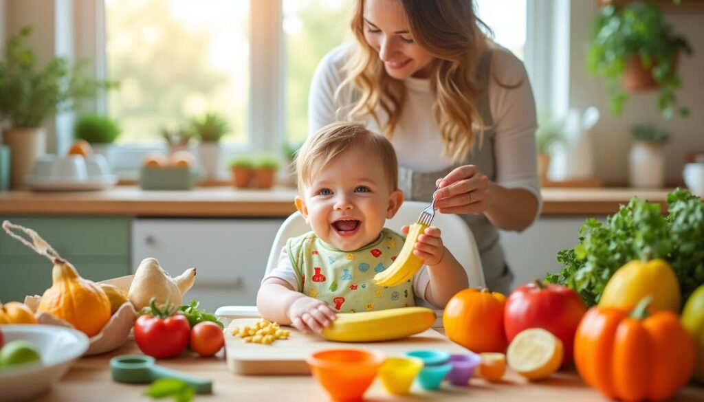 découvrez comment introduire bébé dans la cuisine dès 12 mois avec des recettes simples et amusantes. apprenez à stimuler ses sens, à partager des moments précieux et à éveiller sa curiosité culinaire tout en veillant à sa sécurité.