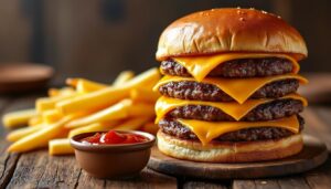 Lire la suite à propos de l’article Prix triple cheeseburger : prix du triple cheese seul ou en menu