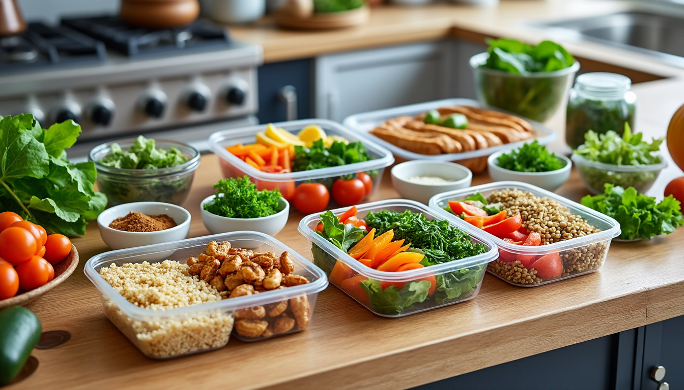 découvrez 5 recettes faciles de batch cooking pour préparer vos déjeuners de la semaine du 15 septembre en seulement 60 minutes. gagnez du temps et savourez des repas faits maison chaque midi !