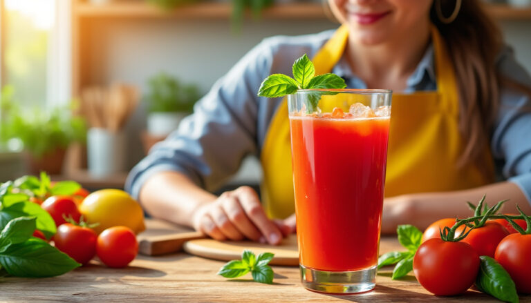Lire la suite à propos de l’article Comment bien boire le jus de tomate pour profiter de ses bienfaits