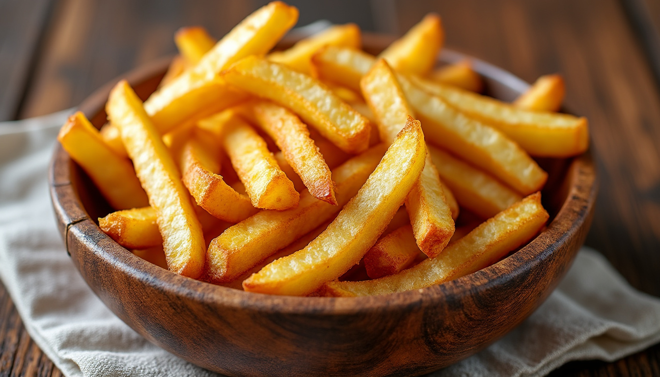 découvrez les meilleures variétés de pommes de terre et les techniques de double cuisson pour réussir des frites croustillantes et dorées à la perfection. suivez nos astuces incontournables pour des frites maison irrésistibles.