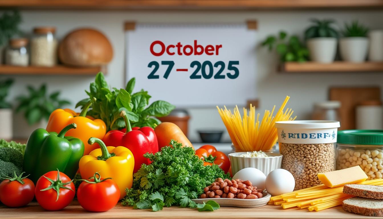 You are currently viewing Guides économiques : les ingrédients essentiels pour un menu étudiant du 27 au 31 octobre 2025