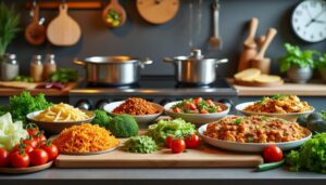 Lire la suite à propos de l’article Plan de Batch Cooking : 5 délicieuses recettes du soir à préparer en 1 heure, du 20 au 24 octobre !