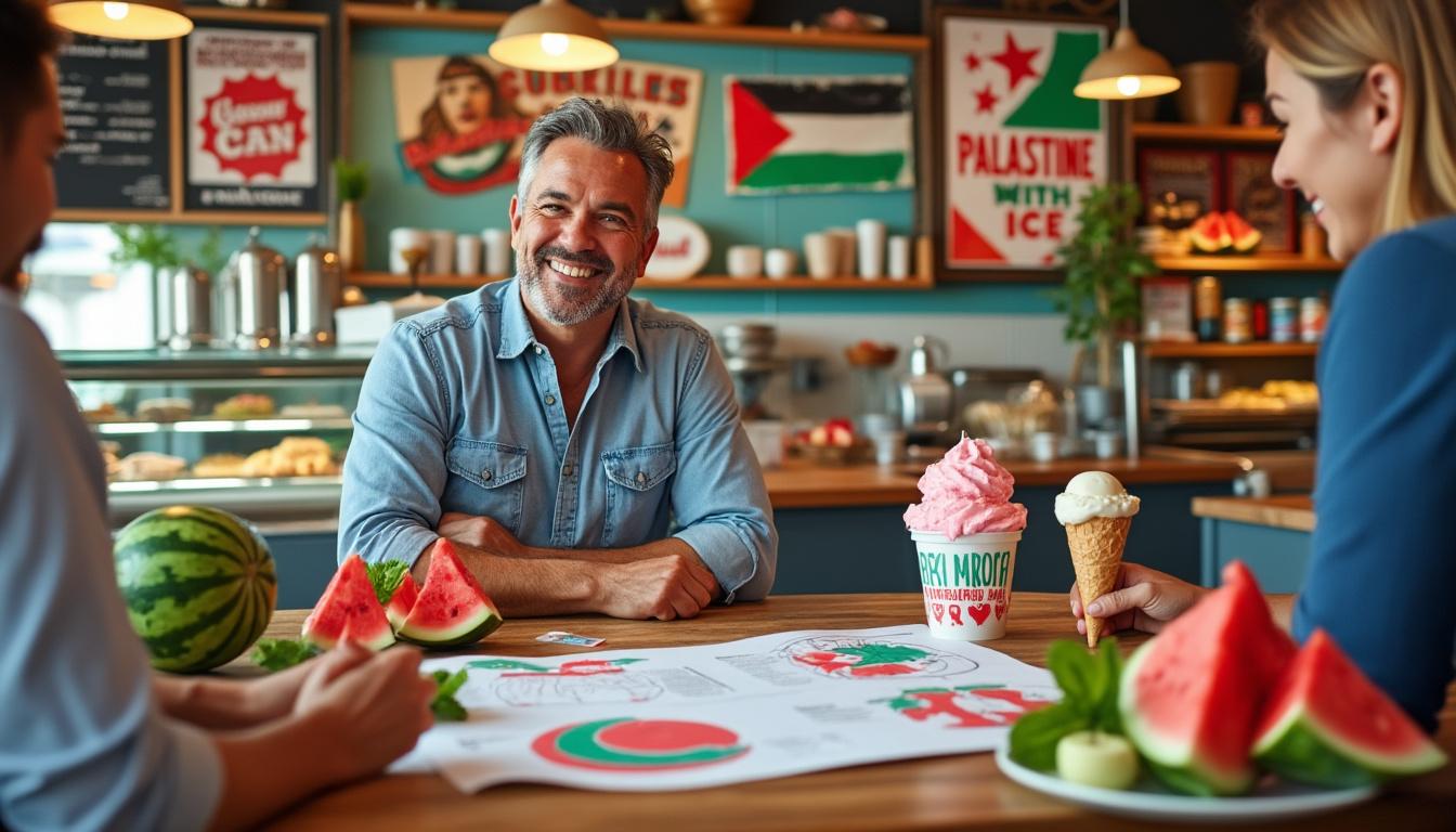 You are currently viewing Pour soutenir la Palestine, un des cofondateurs de Ben & Jerry’s envisage de créer une nouvelle glace à la pastèque