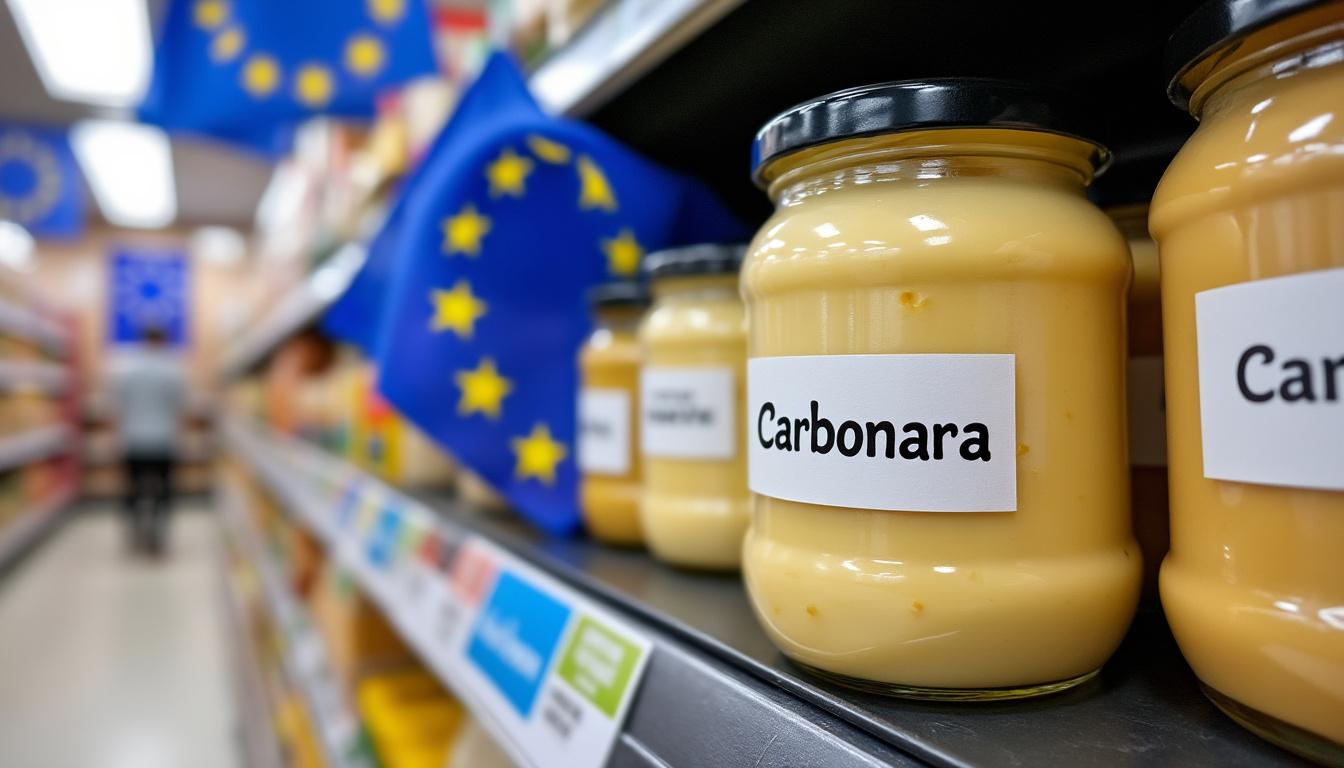 découvrez comment une sauce carbonara de delhaize, contenant de la crème, a provoqué une controverse au parlement européen et déclenché une enquête ministérielle en italie.