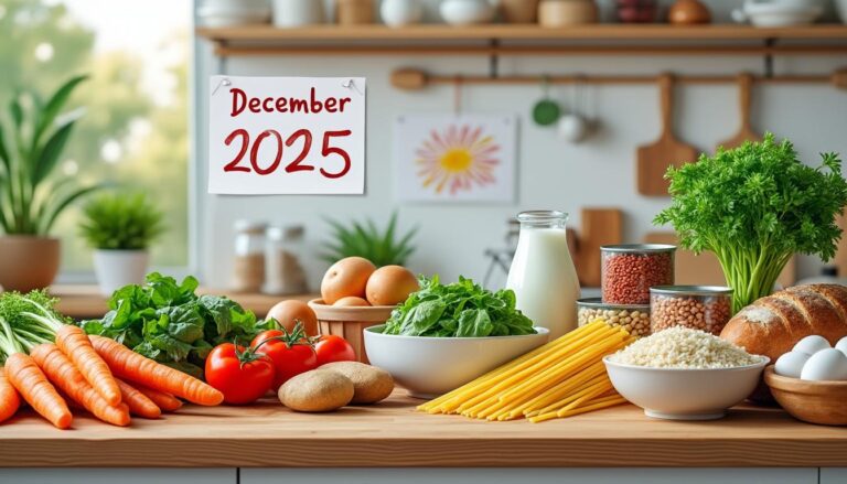 Lire la suite à propos de l’article Menu économique pour toute la famille : ingrédients clés pour cuisiner du 1er au 5 décembre 2025