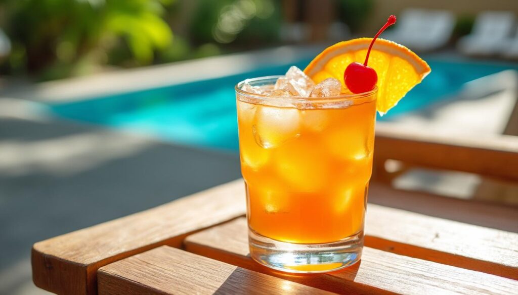 Dose parfaite de rhum pour un cocktail orange équilibré