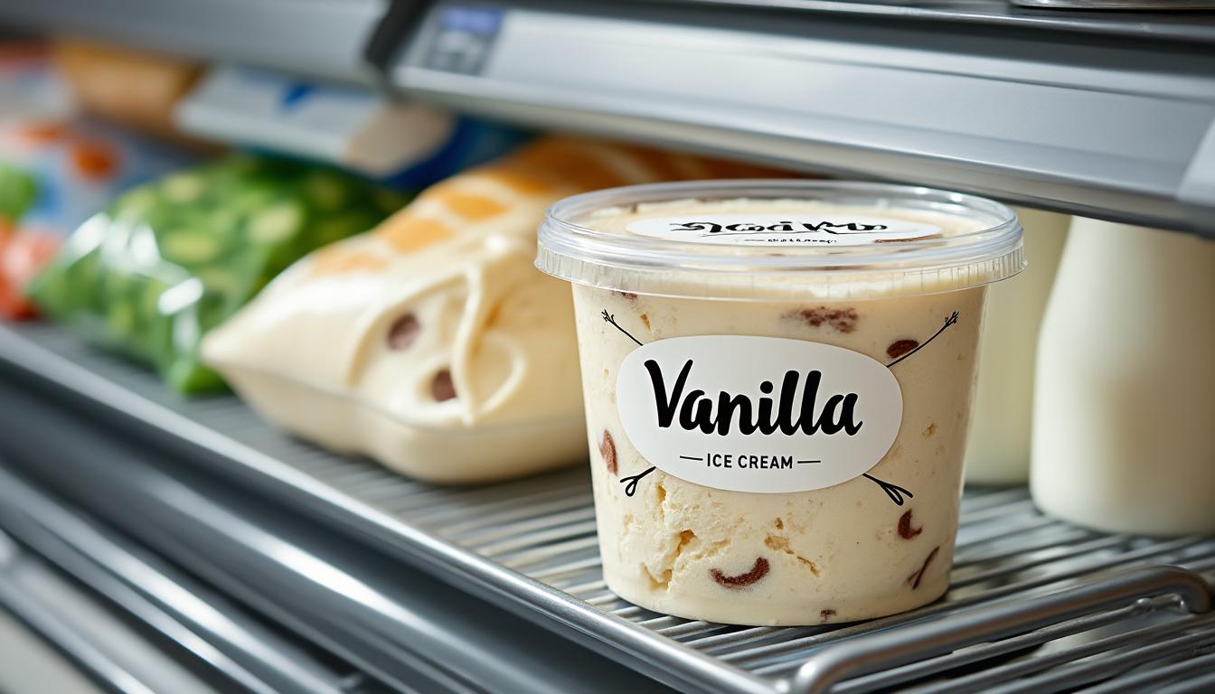 alerte consommation : une glace à la vanille vendue dans les magasins u peut présenter un risque pour les personnes allergiques au lait. informez-vous sur ce produit avant achat.
