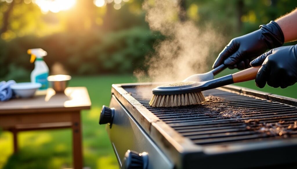 découvrez des astuces simples et efficaces pour nettoyer votre grille de barbecue et retrouver une surface propre avant chaque cuisson.