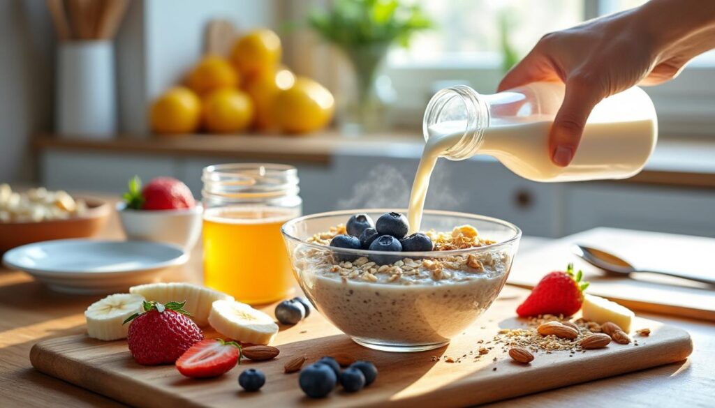 découvrez comment préparer facilement des flocons d’avoine pour un petit déjeuner sain, rapide et nutritif. astuces simples pour bien démarrer la journée avec énergie.