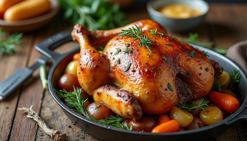 découvrez nos astuces pour réussir un chapon au four tendre et savoureux, étape par étape, pour un repas de fête délicieux et réussi.