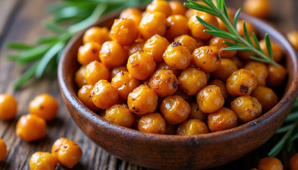 découvrez comment préparer des pois chiches au four croustillants, une astuce simple et gourmande pour un snack sain et délicieux à tout moment de la journée.