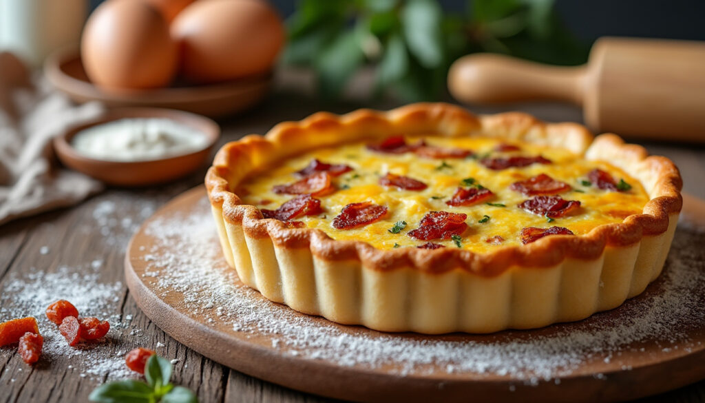 découvrez le temps de cuisson idéal pour une quiche lorraine avec une pâte bien dorée et croustillante. suivez nos conseils pour réussir votre recette à la perfection !