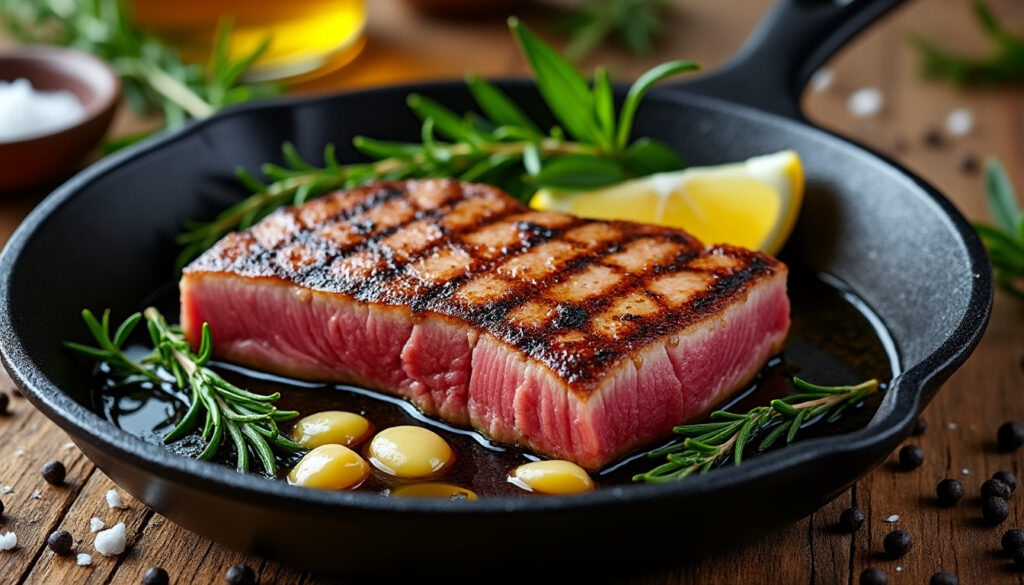 découvrez nos astuces simples et efficaces pour réussir la cuisson du thon à la poêle, pour un plat savoureux et tendre à chaque fois.